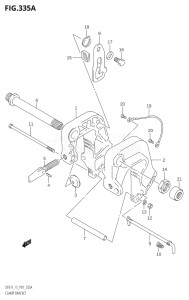 01503F-010001 (2010) 15hp P01-Gen. Export 1 (DF15K10  DF15RK10) DF15 drawing CLAMP BRACKET (K4)