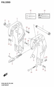 DF30A From 03003F-910001 (P01 P40)  2019 drawing CLAMP BRACKET (DF30AQ)