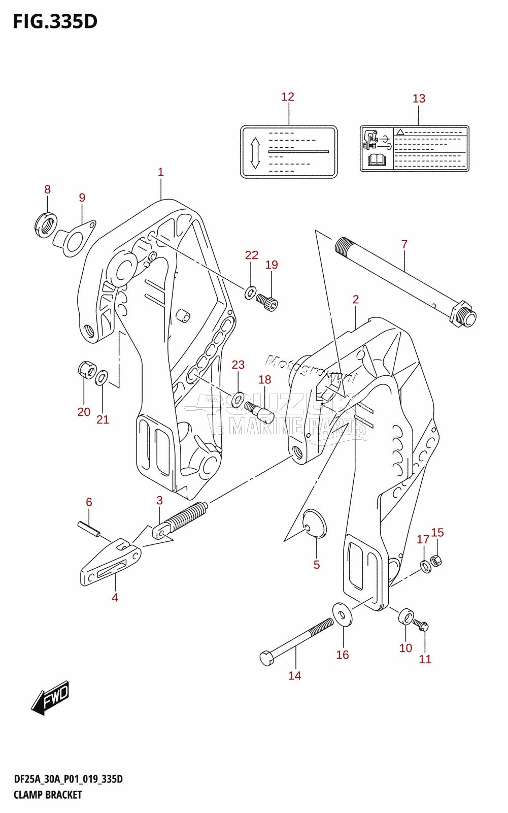 CLAMP BRACKET (DF30AQ)