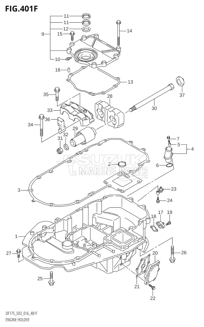 ENGINE HOLDER (DF175TG:E03)