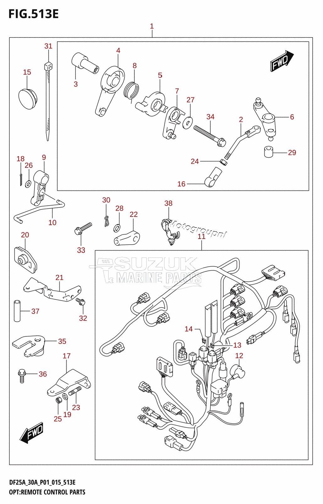 OPT:REMOTE CONTROL PARTS (DF30AQ:P01)