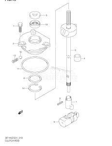 DF140 From 14000Z-251001 ()  2002 drawing CLUTCH ROD