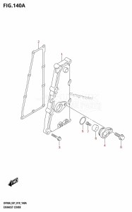 DF80A From 08002F-910001 (E01 E40)  2019 drawing EXHAUST COVER