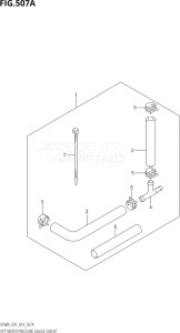 05003F-410001 (2014) 50hp E01-Gen. Export 1 (DF50A  DF50ATH) DF50A drawing OPT:WATER PRESSURE GAUGE SUB KIT