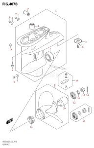 DF40A From 04003F-040001 (E01)  2020 drawing GEAR CASE (DF40AQH:E01,DF40ATH:E01,DF50ATH:E01)