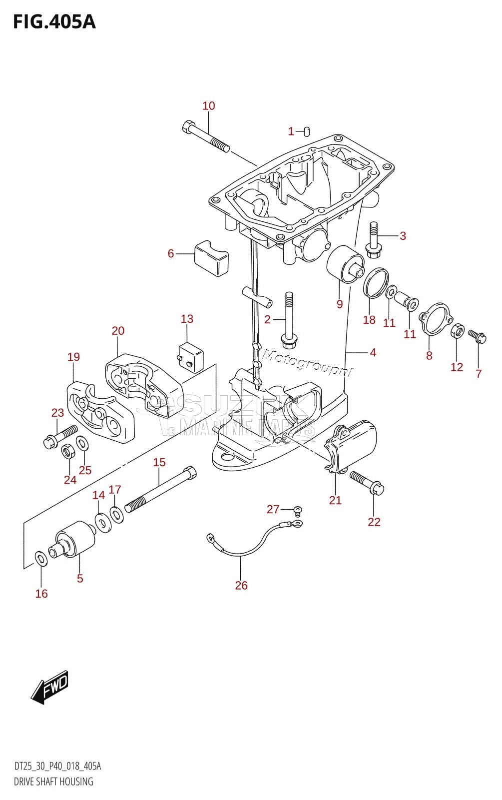 DRIVE SHAFT HOUSING (S-TRANSOM)