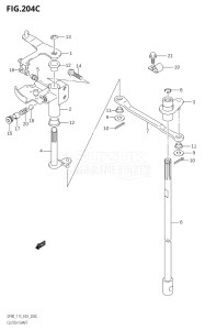 11501F-251001 (2002) 115hp E03-USA (DF115TK2) DF115T drawing CLUTCH SHAFT (K6,K7,K8,K9,K10,011)