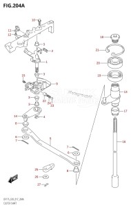 DF175Z From 17502Z-710001 (E03)  2017 drawing CLUTCH SHAFT (DF150T:E03)