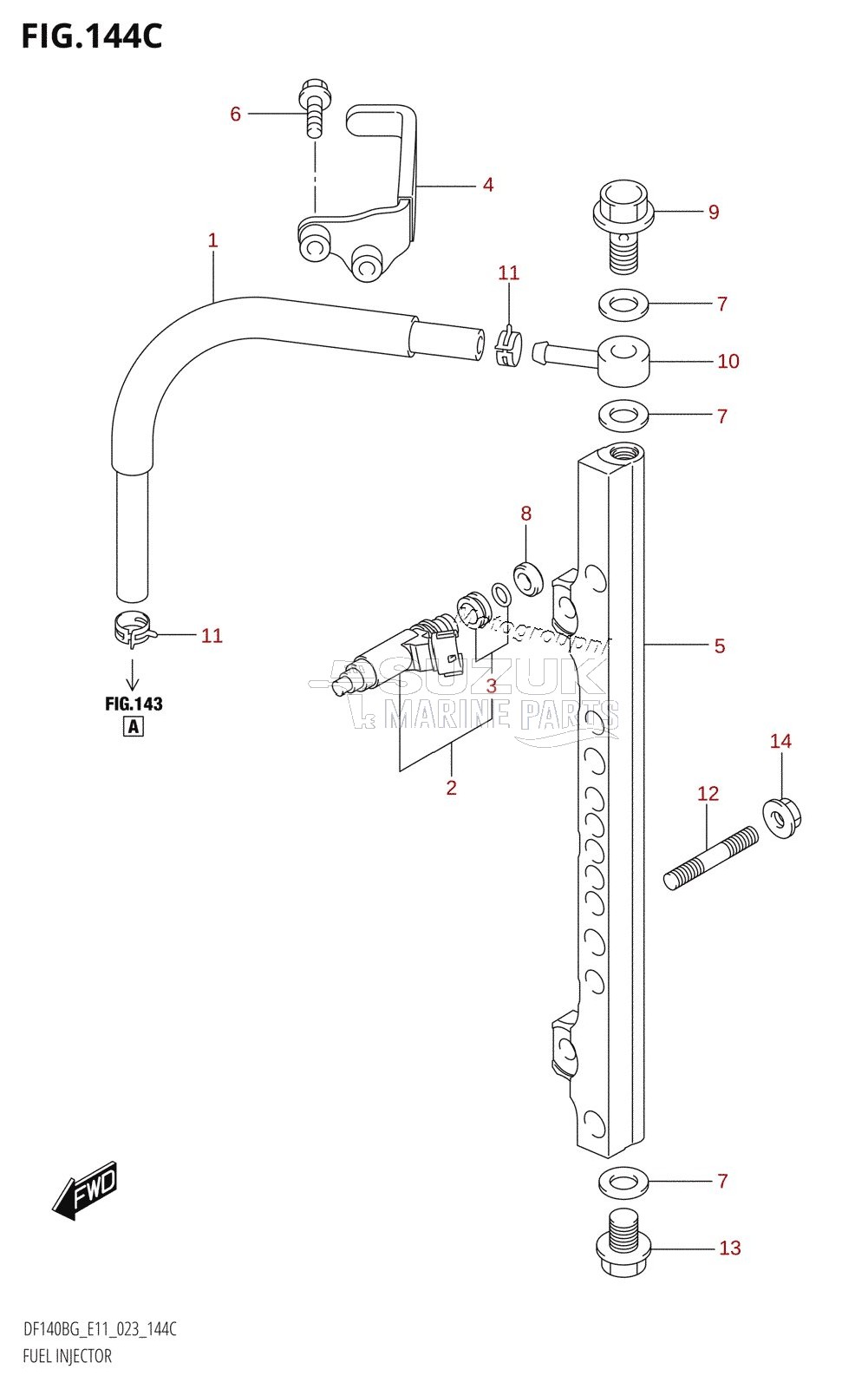 FUEL INJECTOR (E40:021)