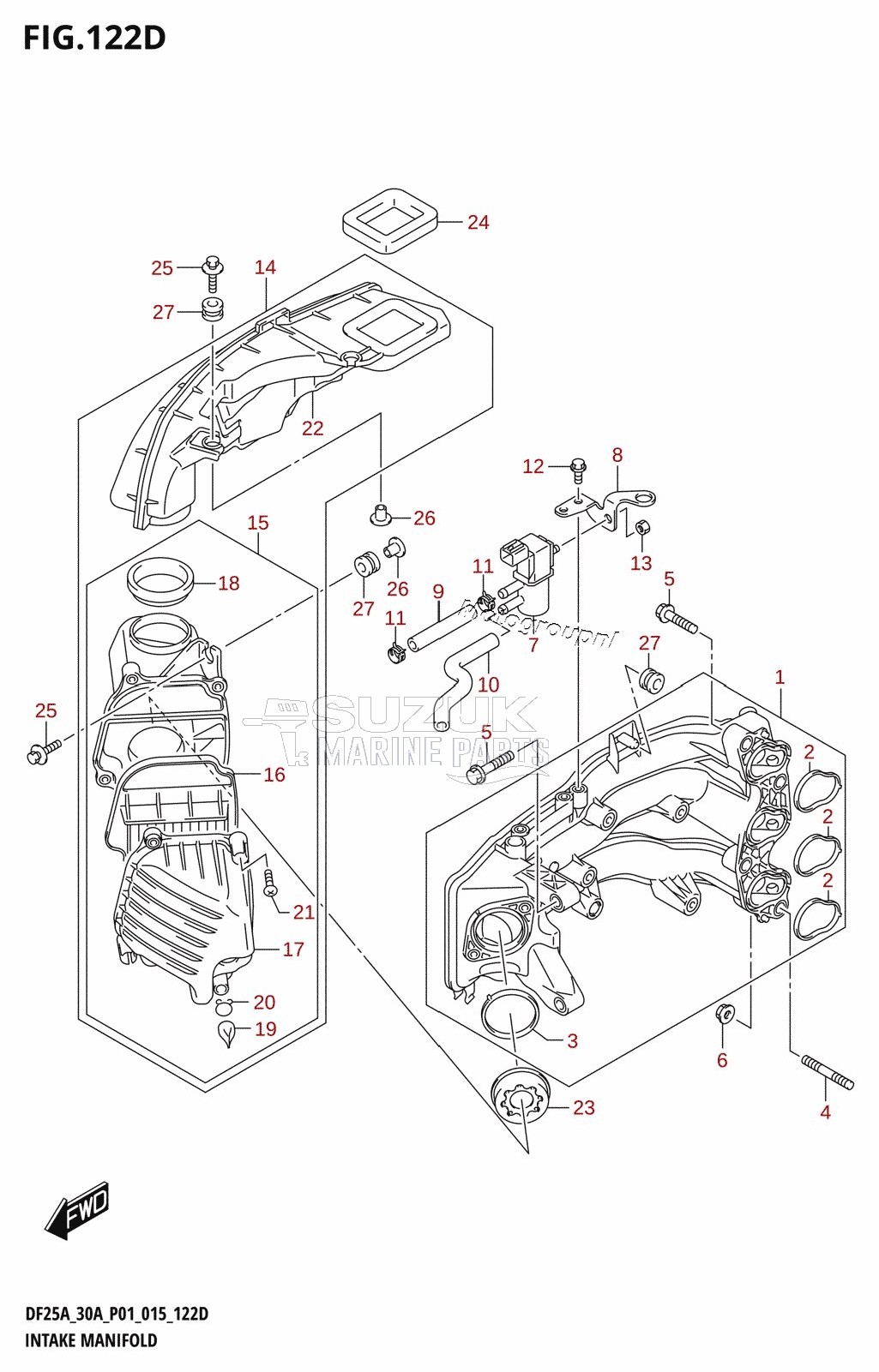 INTAKE MANIFOLD (DF25ATH:P01)