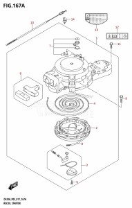 DF20A From 02002F-710001 (P03)  2017 drawing RECOIL STARTER (DF9.9B:P03)