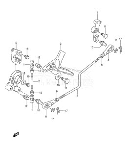 DF30 From 03001F-510001 ()  2005 drawing THROTTLE CONTROL (TYPE:Q)