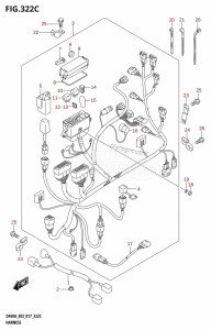 DF50A From 05004F-710001 (E03)  2017 drawing HARNESS (DF60A:E03)