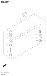 04003F-510001 (2005) 40hp E01 E13-Gen. Export 1 -  SE  Asia (DF40A  DF40AQH  DF40AST  DF40ATH) DF40A drawing DRAG LINK (DF50AVT:E01)