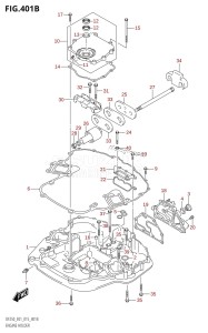 DF225Z From 22503Z-510001 (E01 E40)  2005 drawing ENGINE HOLDER (DF200T:E40)