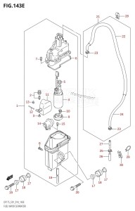 DF150ZG From 15002Z-410001 (E40)  2014 drawing FUEL VAPOR SEPARATOR (DF150Z:E01)