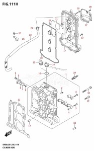 DF60A From 06003F-610001 (E01 E40)  2016 drawing CYLINDER HEAD (DF60A:E40)