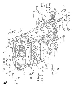 DT85TC From 8501-971001 ()  1999 drawing CYLINDER (DT75TC /​ 85TC /​ 85WT /​ 85MQ /​ 85QH)