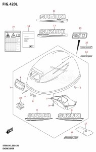 DF9.9B From 00995F-240001 (E03 P03)  2022 drawing ENGINE COVER (DF20AT,DF20ATH)