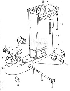 DT50M From 5002-100001 ()  1988 drawing DRIVESHAFT HOUSING