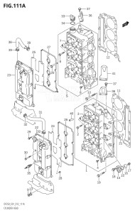 20002F-210001 (2012) 200hp E01 E40-Gen. Export 1 - Costa Rica (DF200T) DF200 drawing CYLINDER HEAD