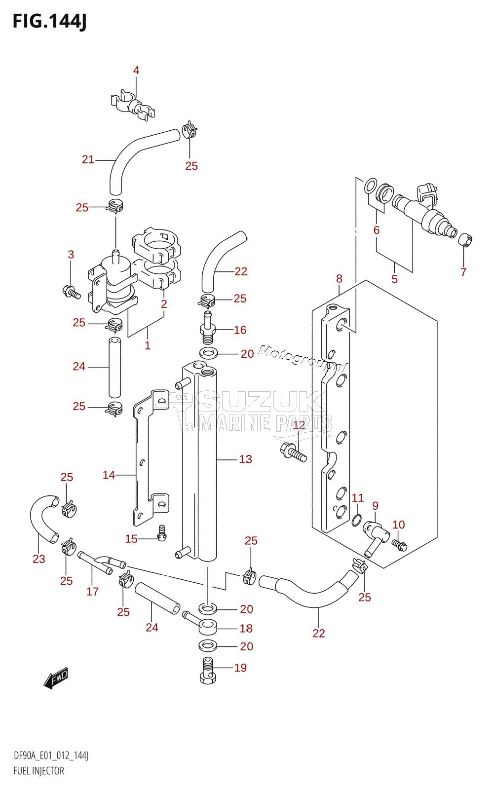 FUEL INJECTOR (DF90ATH:E01)