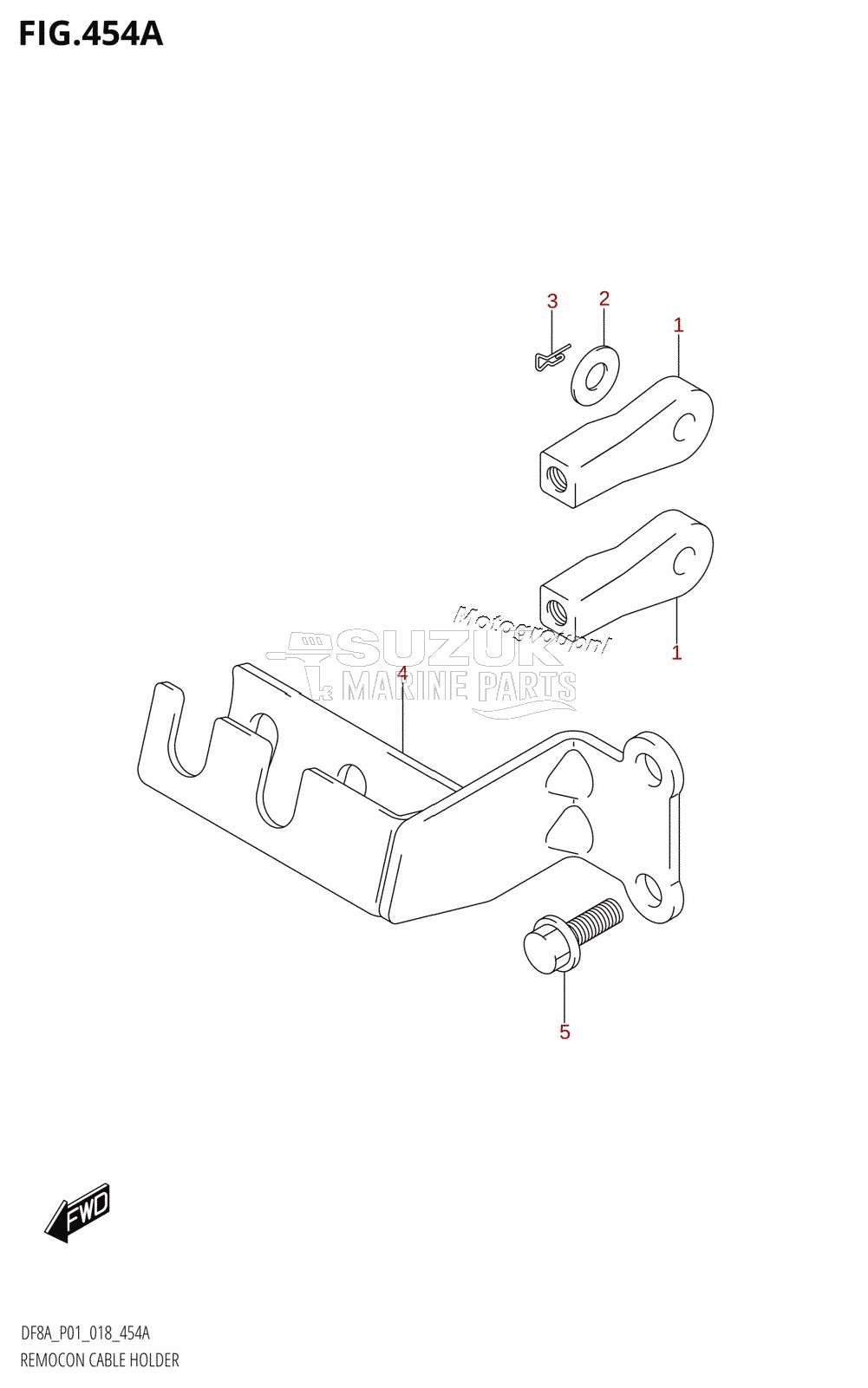 REMOCON CABLE HOLDER (DF8AR,DF9.9AR)