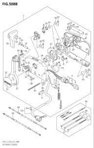 00993F-110001 (2011) 9.9hp P03-U.S.A (DF9.9T  DF9.9TH) DF9.9 drawing OPT:REMOTE CONTROL (DF15:P03)