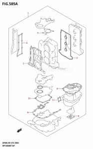 DF50A From 05003F-310001 (E01)  2013 drawing OPT:GASKET SET