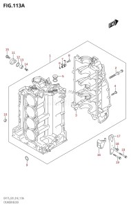 DF150Z From 15002Z-410001 (E01 E40)  2014 drawing CYLINDER BLOCK