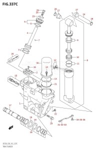 DF250ST From 25004F-210001 (E03)  2012 drawing TRIM CYLINDER (DF225T:E03:(X-TRANSOM,XX-TRANSOM))