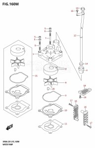 DF60A From 06002F-510001 (E01 E40)  2015 drawing WATER PUMP (DF60ATH:E40)