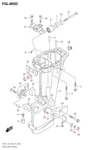 DT15A From 01504-510001 (P36-P40)  2015 drawing DRIVE SHAFT HOUSING (DT9.9AK:P36)