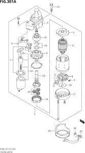 04003F-410001 (2014) 40hp E01-Gen. Export 1 (DF40A  DF40AQH  DF40ATH) DF40A drawing STARTING MOTOR