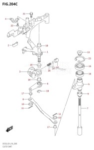 DF250 From 25003F-610001 (E01 E40)  2016 drawing CLUTCH SHAFT (DF200Z:E01)