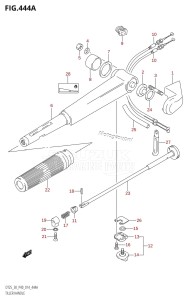 DT30 From 03005-410001 ()  2014 drawing TILLER HANDLE (DT25K:P36)