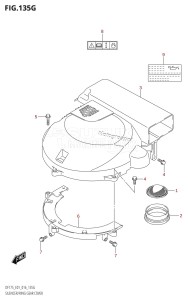 DF175ZG From 17502Z-610001 (E01 E40)  2016 drawing SILENCER /​ RING GEAR COVER (DF150ZG:E01)