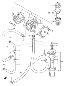 DT90 From 09001-651001 ()  1996 drawing FUEL PUMP (~MODEL:95)