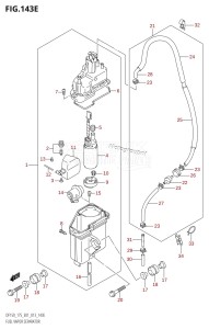 DF175Z From 17502Z-310001 (E01 E40)  2013 drawing FUEL VAPOR SEPARATOR (DF175T:E01)