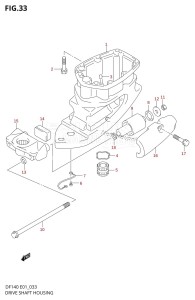 DF140 From 14001F-980001 (E01 E40)  2009 drawing DRIVE SHAFT HOUSING