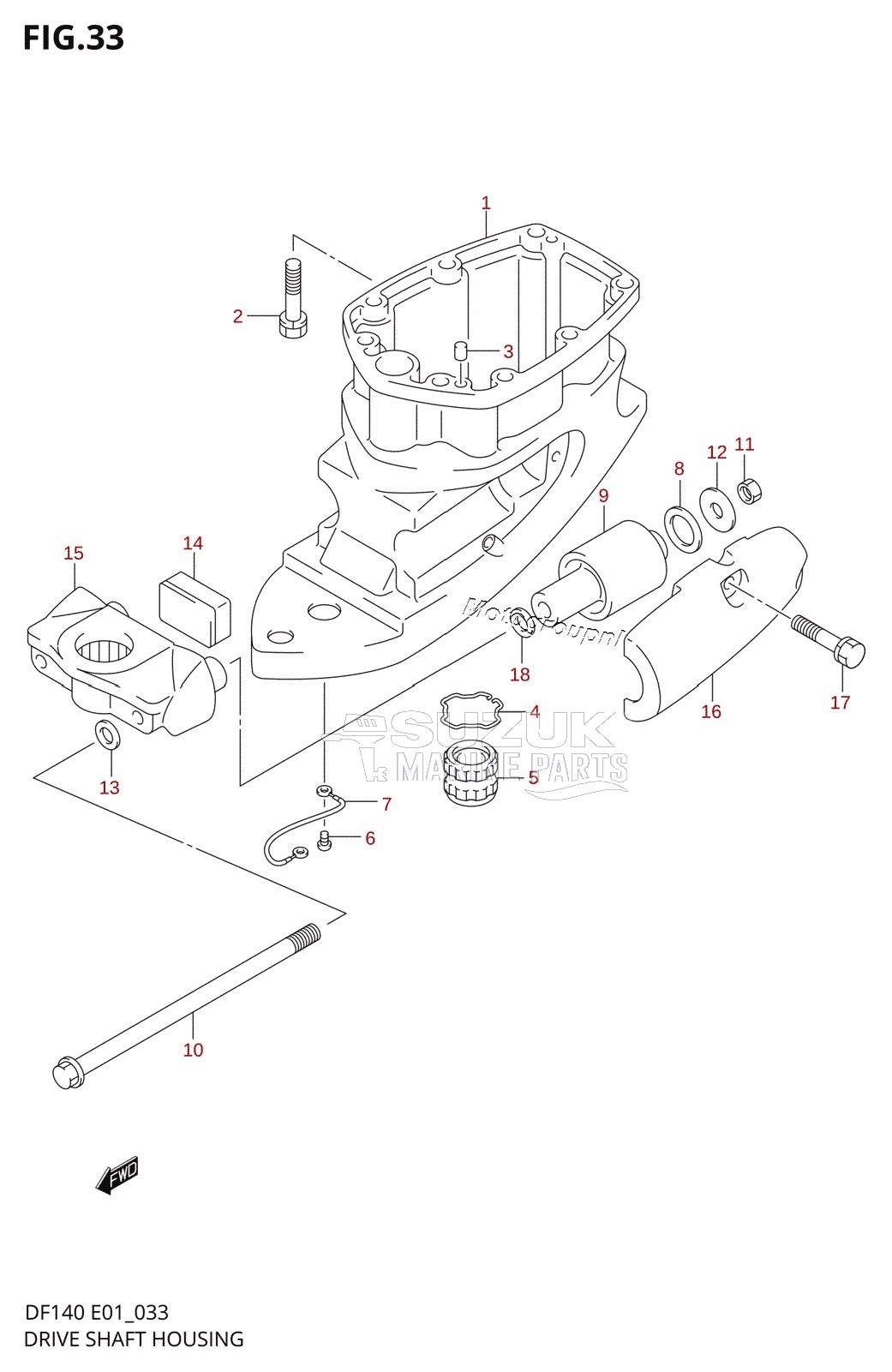 DRIVE SHAFT HOUSING