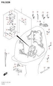 DF140BT From 14005F-340001 (E11 E40)  2023 drawing HARNESS (DF115BT,DF115BZ)