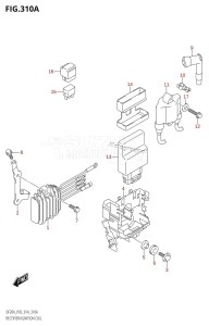 DF9.9B From 00995F-410001 (P03)  2014 drawing RECTIFIER /​ IGNITION COIL (DF9.9B:P03)