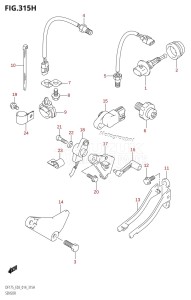 DF175TG From 17502F-410001 (E03)  2014 drawing SENSOR (DF175ZG:E03)