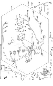 Outboard DF 90A drawing Harness