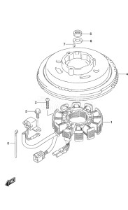 Outboard DF 9.9A drawing Magneto w/Remote Control