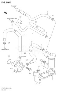 14002F-010001 (2010) 140hp E01 E40-Gen. Export 1 - Costa Rica (DF140TK10  DF140WTK10) DF140 drawing FUEL PUMP ((DF140WT,DF140WZ):(K6,K7,K8,K9,K10,011))