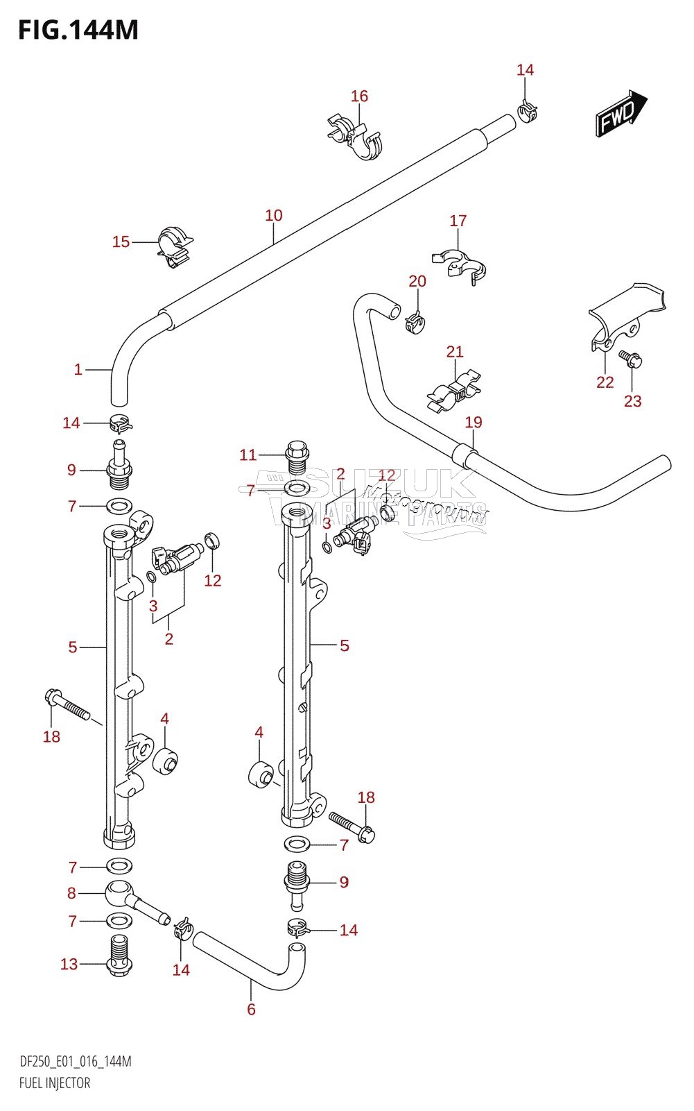 FUEL INJECTOR (DF250Z:E40)