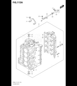 10004F-240001 (2022) 100hp E01 E40-Gen. Export 1 - Costa Rica (DF100BT  DF140Z) DF100B drawing CYLINDER BLOCK