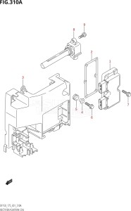 15001F-780001 (2007) 150hp E01 E40-Gen. Export 1 - Costa Rica (DF150TK7  DF150WTK7) DF150 drawing RECTIFIER / IGNITION COIL